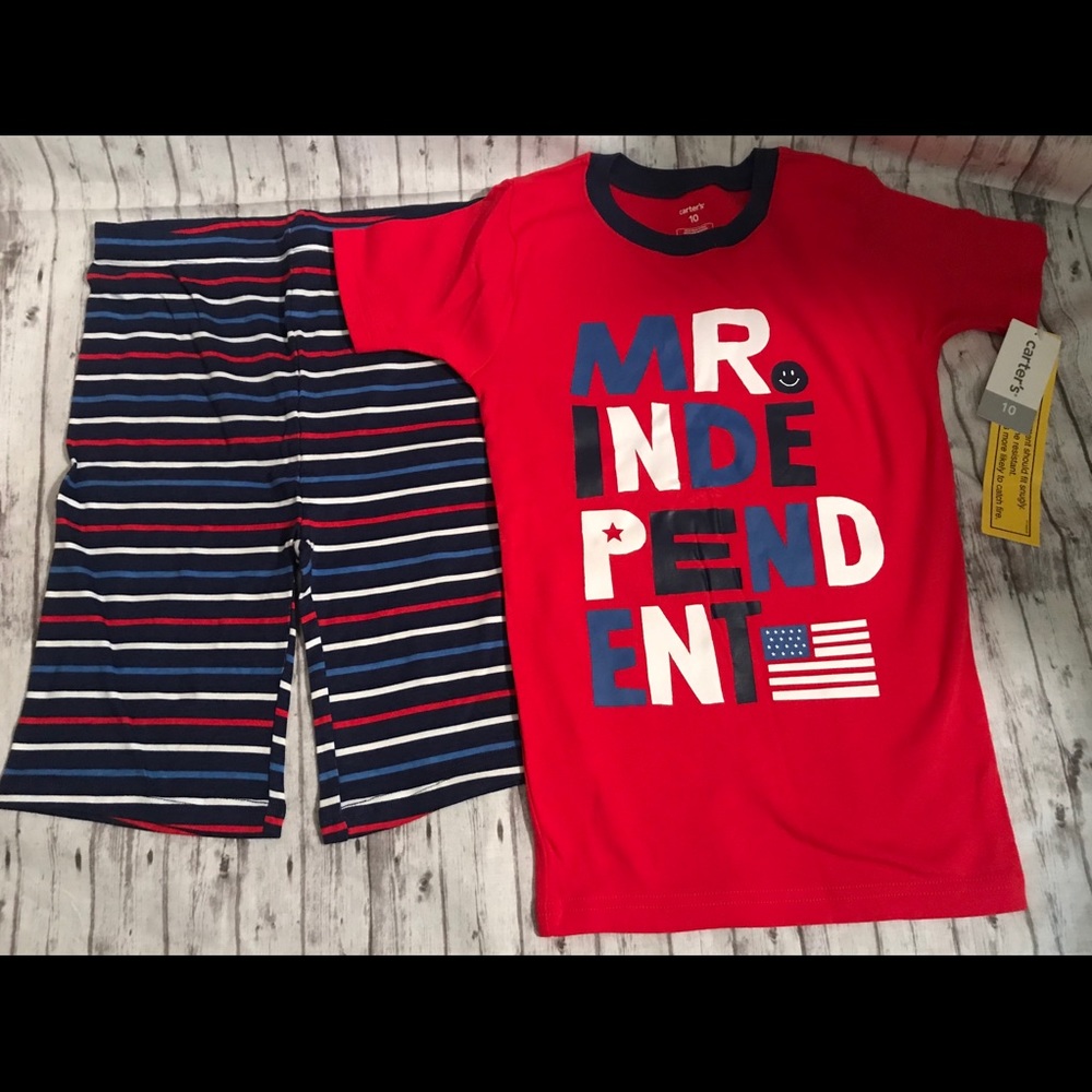 Carters boys summer pajamas size 10